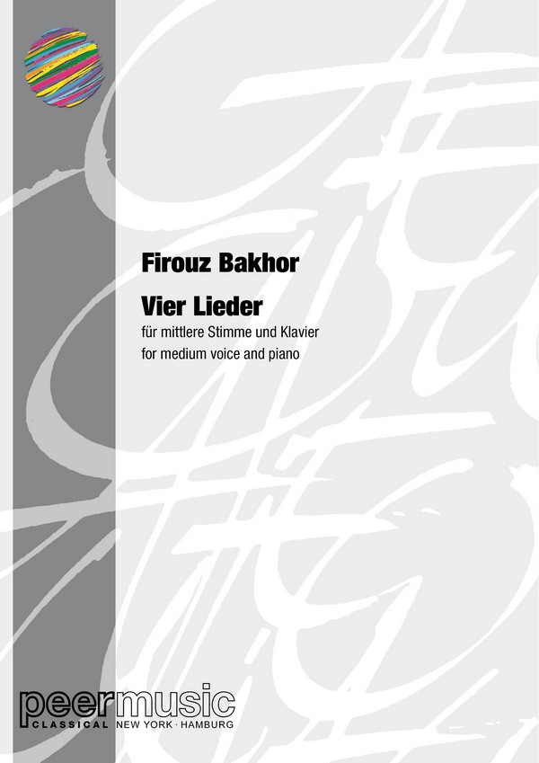 4 Lieder  für Gesang und Klavier  