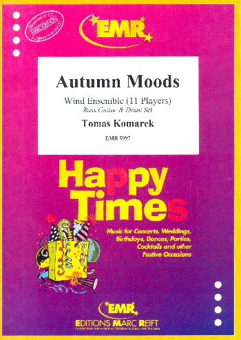 Autumn Moods&nbsp;&nbsp;for wind ensemble (11 players), bass guitar and drum set&nbsp;&nbsp;score and parts