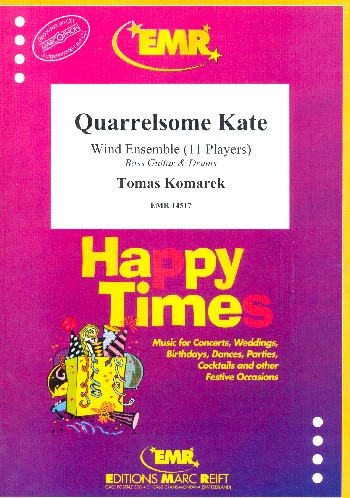 Quarrelsome Kate&nbsp;&nbsp;for wind ensemble (11 players), bass guitar and drum set&nbsp;&nbsp;score and parts