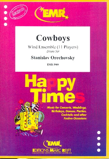 Cowboys&nbsp;&nbsp;for wind ensemble (11 players) and drums&nbsp;&nbsp;score and parts