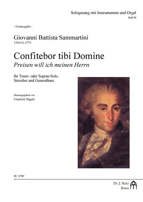 Confitebor tibi Domine  für Tenor (Sopran), Streicher und Bc  Partitur und Stimmen (Streicher 1-1-1-1) (dt/la)