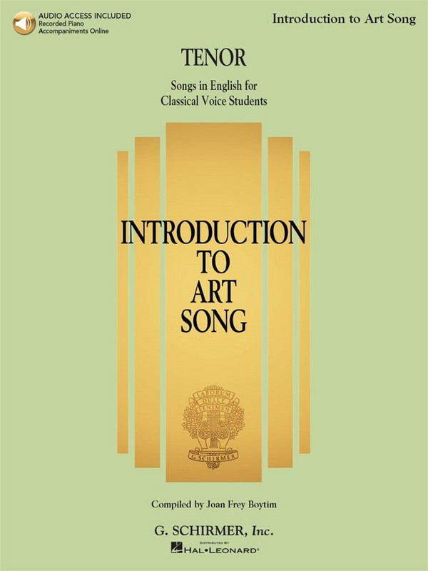 HL50600559 Introduction to Art Song (+Audio Access)&nbsp;&nbsp;for tenor and piano&nbsp;&nbsp;
