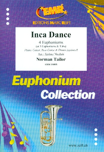 Inca Dance&nbsp;&nbsp;for 4 euphoniums (piano, guitar, bass guitar and percussion ad lib)&nbsp;&nbsp;score and parts