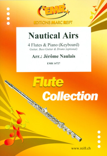 Nautical Airs&nbsp;&nbsp;for 4 flutes and piano (keyboard) (rhythm group ad lib)&nbsp;&nbsp;score and parts