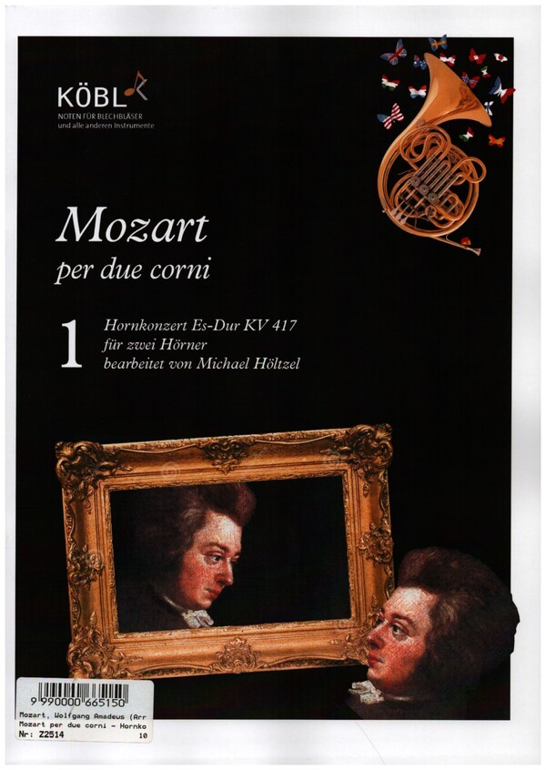Konzert Es-Dur KV417 für Horn und Orchester&nbsp;&nbsp;für 2 Hörner&nbsp;&nbsp;Spielpartitur