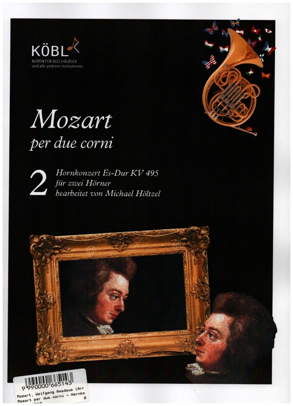 Konzert Es-Dur KV495 für Horn und Orchester&nbsp;&nbsp;für 2 Hörner&nbsp;&nbsp;Spielpartitur