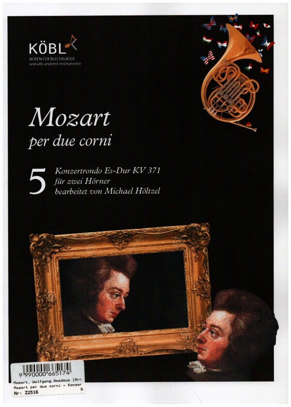 Konzert Es-Dur KV371 für Horn und Orchester&nbsp;&nbsp;für 2 Hörner&nbsp;&nbsp;Spielpartitur