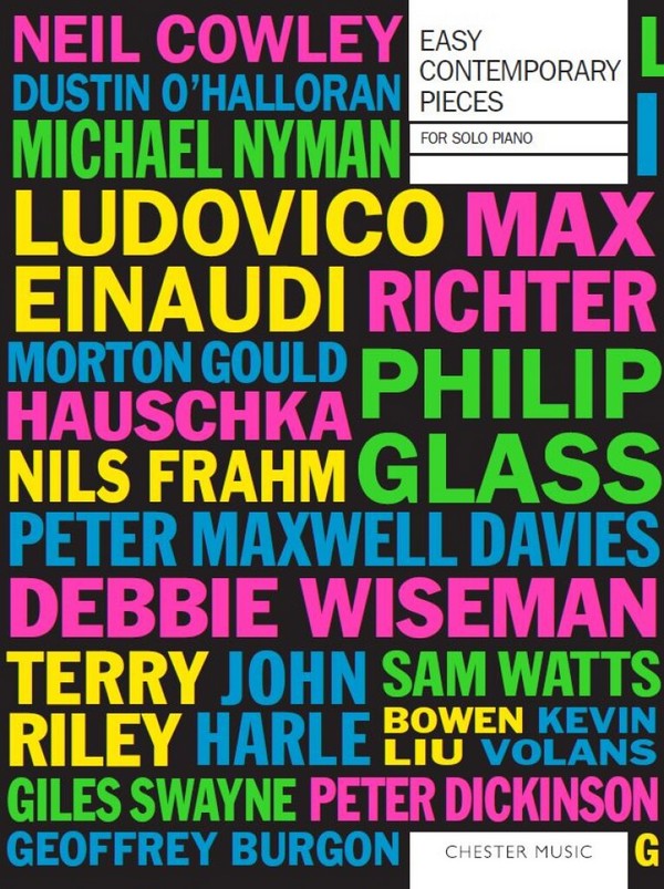 Easy contemporary Pieces&nbsp;&nbsp;for piano solo&nbsp;&nbsp;