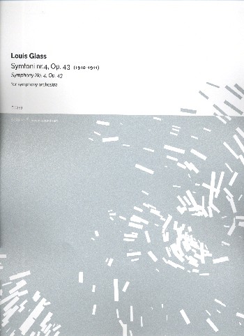 Symphony in e Minor no.4 op.43&nbsp;&nbsp;for orchestra&nbsp;&nbsp;score