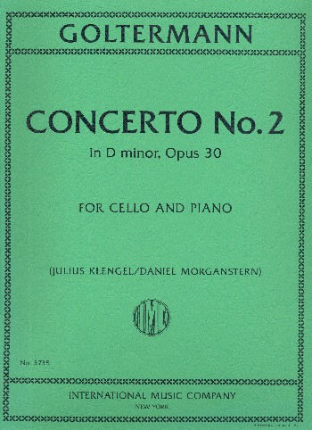 Concerto no.2 D minor op.30  for violoncello and orchestra  violoncello and piano