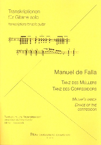 Tanz des Müllers  und  Tanz des Corregidors  für Gitarre  