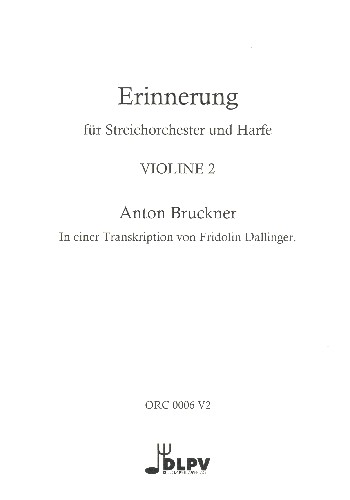 Erinnerung  für Harfe und Streichorchester  Violine 2
