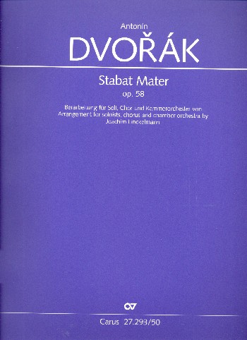 Stabat mater&nbsp;&nbsp;für Soli, gem Chor und Kammerorchester&nbsp;&nbsp;Partitur