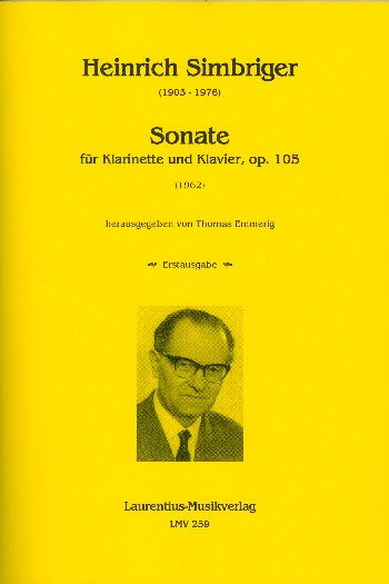 Sonate op.105  für Klarinette und Klavier  