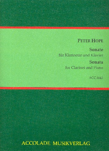 Sonate  für Klarinette und Klavier  