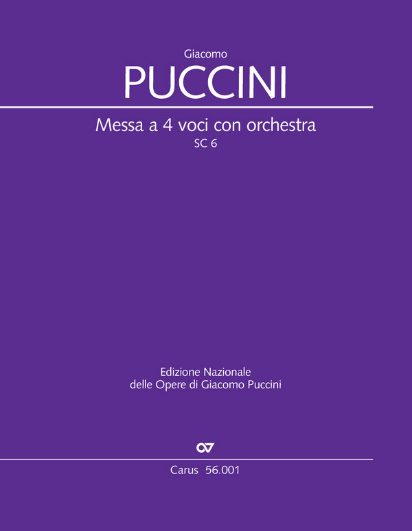 Messa di Gloria&nbsp;&nbsp;für Soli, gem Chor und Orchester&nbsp;&nbsp;Partitur, broschiert