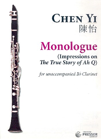 Monologue&nbsp;&nbsp;for clarinet&nbsp;&nbsp;