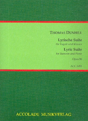 Lyrische Suite  für Fagott und Klavier  