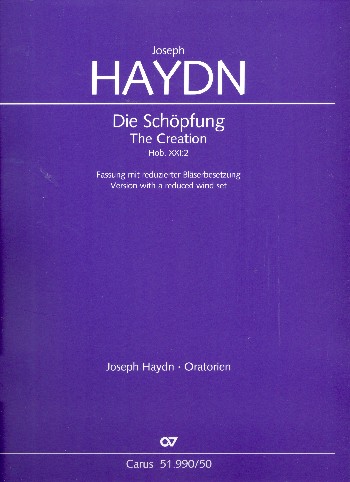 Die Schöpfung Hob.XXI:2  für Soli, gem Chor und Kammerorchester  Partitur (dt/en)