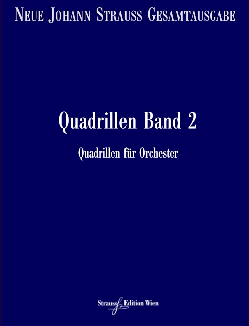 VGH1811-11 Neue Johann Strauss Gesamtausgabe Serie 2 Werkgruppe 4 Abtei&nbsp;&nbsp;Quadrillen Band 2 RV123-290&nbsp;&nbsp;Partitur und kritischer Bericht