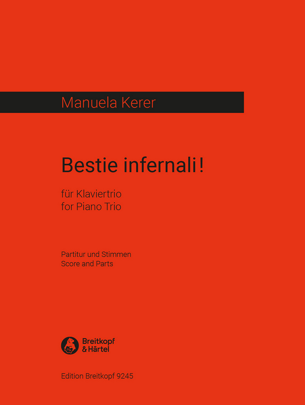 Bestie infernali  für Violine, Violoncello und Klavier  Stimmen