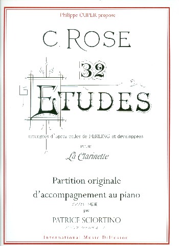 32 Études d'après Ferling (+CD)  pour clarinette et piano  accompagnement de piano (partition)