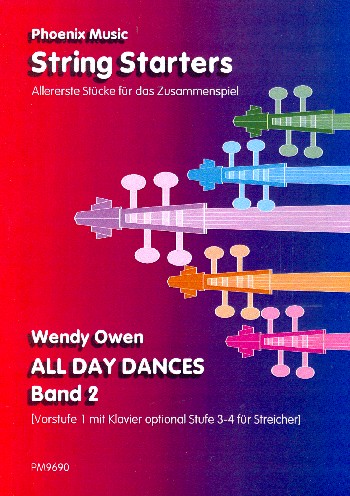 All Day Dances vol.2  für 5-stimmiges flexibles Streicherensemle (Klavier ad libitum)  Partitur und Stimmen