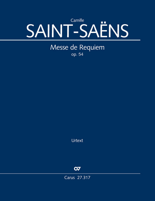 Messe de Requiem op.54&nbsp;&nbsp;für Soli, gem Chor und Orchester (grosse und reduzierte Besetzung)&nbsp;&nbsp;Partitur