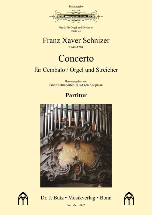 Konzert&nbsp;&nbsp;für Cembalo (Orgel) und Streicher&nbsp;&nbsp;Partitur
