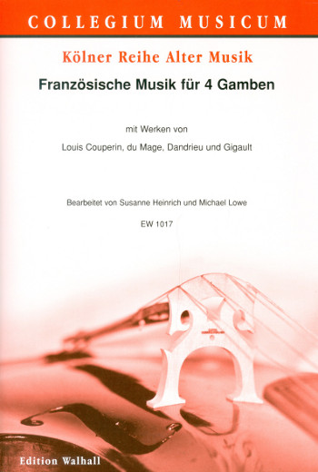 Französische Musik&nbsp;&nbsp;für 4 Gamben&nbsp;&nbsp;Partitur und Stimmen