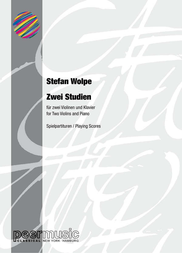 Zwei Studien  für 2 Violinen und Klavier  3 Spielpartituren