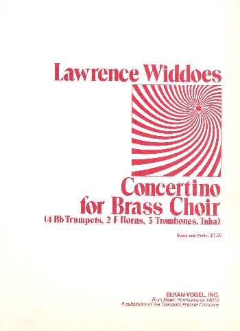Concertino for Brass Choir&nbsp;&nbsp;for 4 trumpets, 2 horns in F, 3 trombones and tuba&nbsp;&nbsp;score and parts