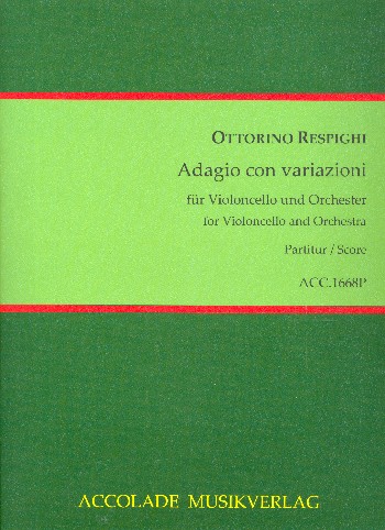 Adagio con variazioni  für Violoncello und Orchester  Partitur