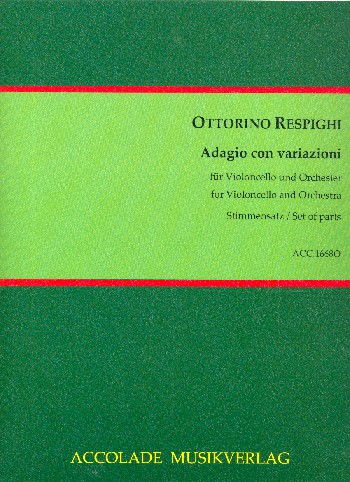 Adagio con variazioni  für Violoncello und Orchester  Stimmensatz (Streicher 4-4-3-3-2)