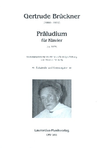 Präludium  für Klavier  