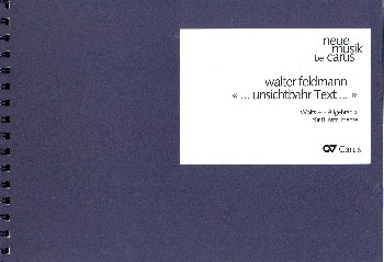 Unsichtbahr Text&nbsp;&nbsp;für 8 Instrumente&nbsp;&nbsp;Partitur