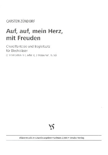 Auf auf mein Herz mit Freuden&nbsp;&nbsp;für 3 Trompeten, 3 Posaunen und Tuba&nbsp;&nbsp;Spielpartitur