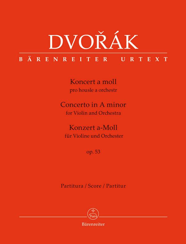 Konzert a-Moll op.53  für Violine und Orchester  Partitur