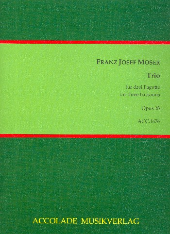 Trio op.38&nbsp;&nbsp;für 3 Fagotte&nbsp;&nbsp;Partitur und Stimmen