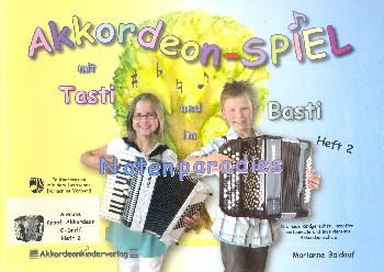 Akkordeonspiel mit Tasti und Basti Band 2  für Knopf-Akkordeon (C-Griff)  