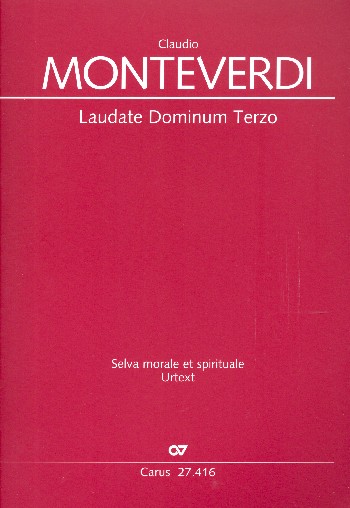 Laudate Dominum terzo&nbsp;&nbsp;für Soli, gem Chor und Bc&nbsp;&nbsp;Partitur