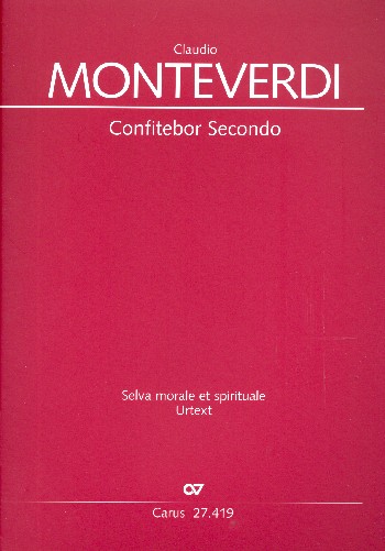 Confitebor secondo&nbsp;&nbsp;für Soli, gem Chor, 2 Violinen und Bc&nbsp;&nbsp;Partitur