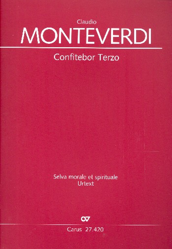 Confitebor terzo&nbsp;&nbsp;für Soli, gem Chor und Bc (Instrumente ad lib)&nbsp;&nbsp;Partitur