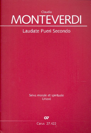 Laudate pueri secondo&nbsp;&nbsp;für Soli, gem Chor und Bc&nbsp;&nbsp;Partitur