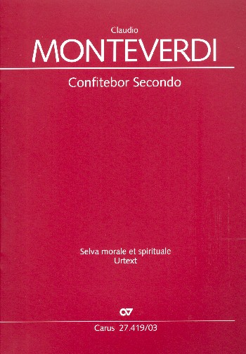 Confitebor secondo&nbsp;&nbsp;für Soli, gem Chor, 2 Violinen und Bc&nbsp;&nbsp;Klavierauszug