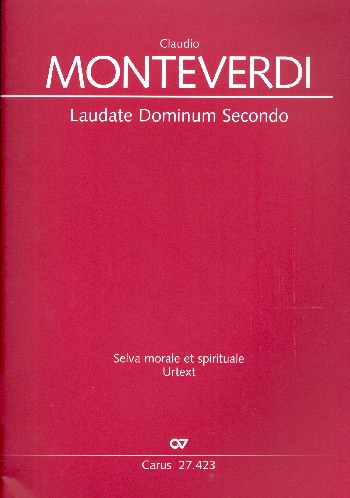 Laudate Dominum secondo&nbsp;&nbsp;für Soli, gem Chor, 2 Violinen und bc (Instrumente ad lib)&nbsp;&nbsp;Partitur