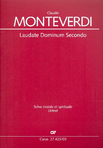 Laudate Dominum secondo&nbsp;&nbsp;für Soli, gem Chor, 2 Violinen und Bc (Instrumente ad lib)&nbsp;&nbsp;Klavierauszug