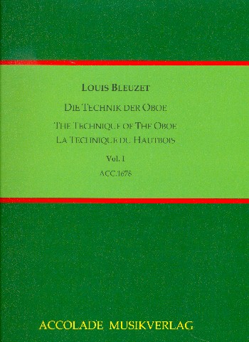 Die Technik der Oboe Band 1 (dt/frz/en)    