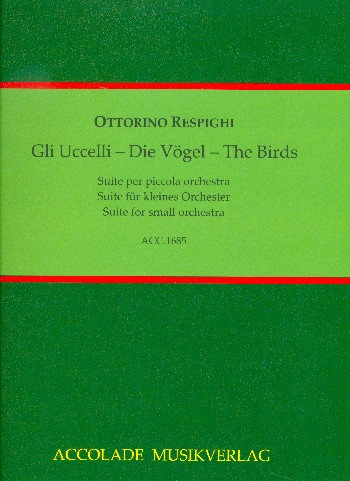 Die Vögel  für Kammerorchester  Partitur
