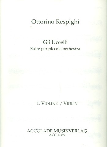 Die Vögel  für Kammerorchester  Stimmensatz (Streicher 6-6-4-4-4)
